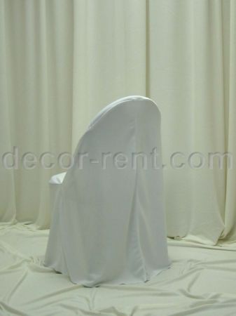 White Fan Back Folding Chair Cover White Fan Back Folding Chair Cover